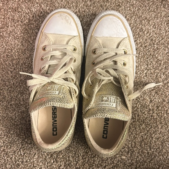 Gold & Cream Converse size 6 - Picture 4 of 4